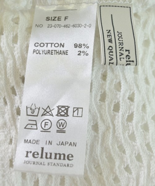 JOURNAL STANDARD relume（ジャーナルスタンダードレリューム）ノースリーブ 白 サイズ:F レディース/2200628597038