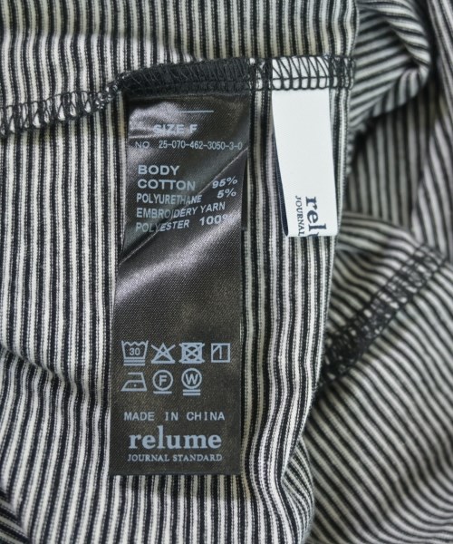 JOURNAL STANDARD relume（ジャーナルスタンダードレリューム）Tシャツ・カットソー 黒 サイズ:F レディース/2200596680046