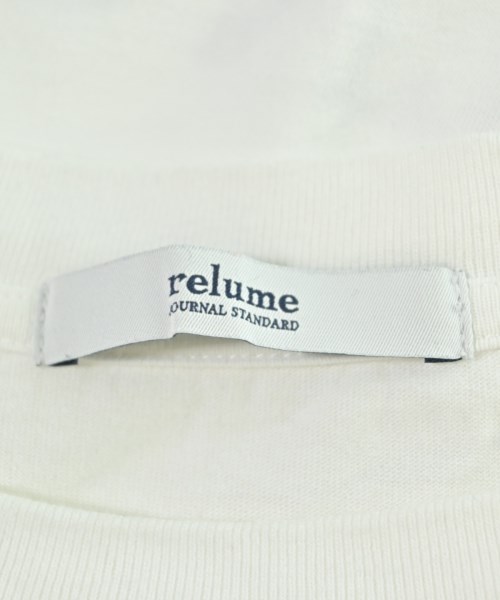 JOURNAL STANDARD relume（ジャーナルスタンダードレリューム）Tシャツ・カットソー 白 サイズ:F レディース/2200608200101