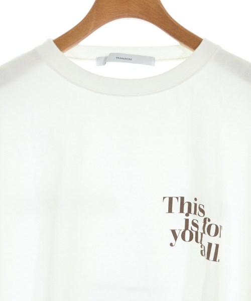 FRAMeWORK（フレームワーク）Tシャツ・カットソー 白 サイズ:F レディース/2200608200118