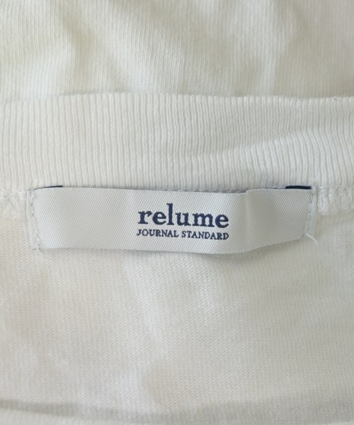 JOURNAL STANDARD relume（ジャーナルスタンダードレリューム）Tシャツ・カットソー 白 サイズ:F レディース/2200610015076