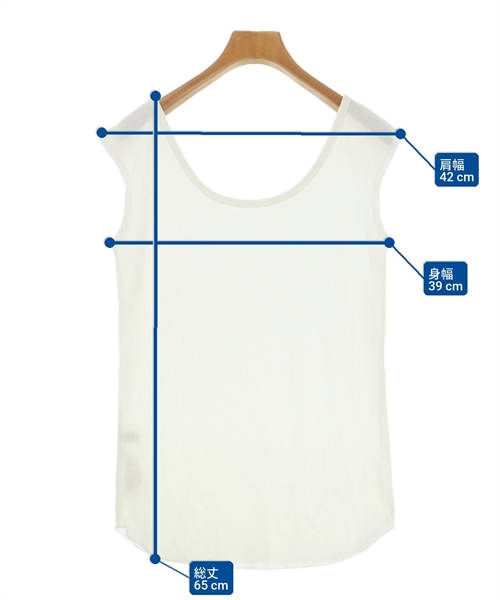 JOURNAL STANDARD relume（ジャーナルスタンダードレリューム）ノースリーブ 白 サイズ:F レディース/2200607952056