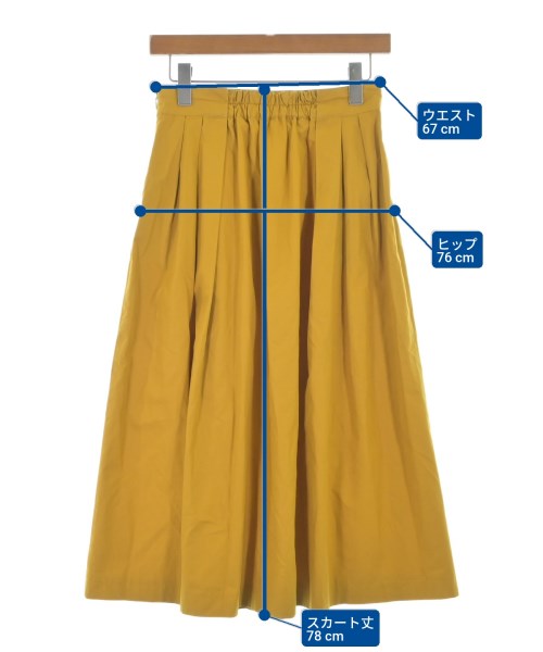 JOURNAL STANDARD relume（ジャーナルスタンダードレリューム）ロング・マキシ丈スカート 黄 サイズ:38(M位) レディース/2200613895033