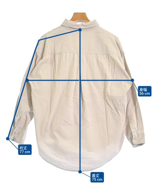 JOURNAL STANDARD relume（ジャーナルスタンダードレリューム）カジュアルシャツ ベージュ サイズ:F レディース/2200610779039