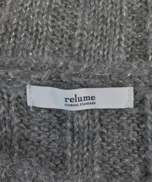 JOURNAL STANDARD relume（ジャーナルスタンダードレリューム）ニット・セーター グレー サイズ:F レディース/2200610893032