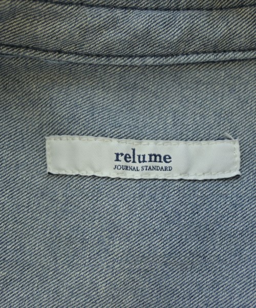 JOURNAL STANDARD relume（ジャーナルスタンダードレリューム）カジュアルシャツ 青 サイズ:F レディース/2200610747052