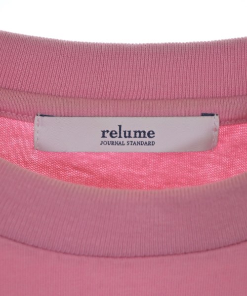 JOURNAL STANDARD relume（ジャーナルスタンダードレリューム）Tシャツ・カットソー ピンク サイズ:F レディース/2200616686041