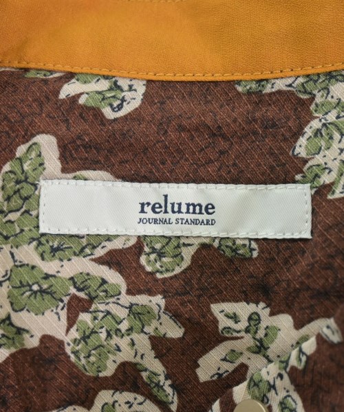 JOURNAL STANDARD relume（ジャーナルスタンダードレリューム）シャツワンピース 茶 サイズ:36(S位) レディース/2200615046075