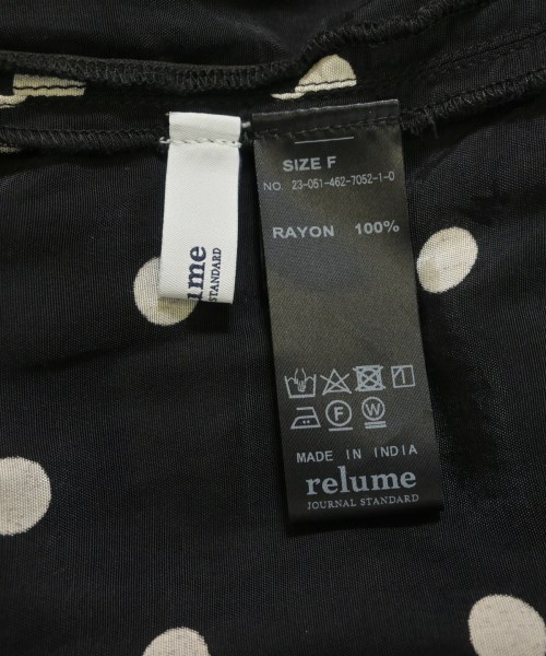 JOURNAL STANDARD relume（ジャーナルスタンダードレリューム）ブラウス 黒 サイズ:F レディース/2200614568066