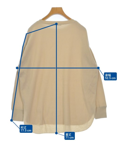 JOURNAL STANDARD relume（ジャーナルスタンダードレリューム）Tシャツ・カットソー ベージュ サイズ:F レディース/2200615776040