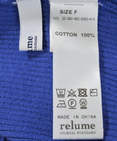 JOURNAL STANDARD relume（ジャーナルスタンダードレリューム）ニット・セーター 青 サイズ:F レディース/2200618447107