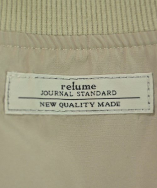 JOURNAL STANDARD relume（ジャーナルスタンダードレリューム）ブルゾン ベージュ サイズ:F レディース/2200620049078