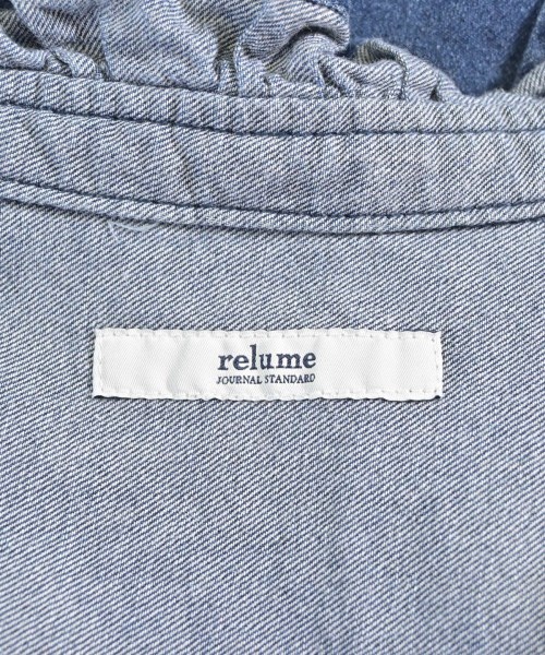 JOURNAL STANDARD relume（ジャーナルスタンダードレリューム）カジュアルシャツ 青 サイズ:F レディース/2200609835227