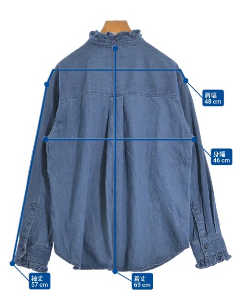 JOURNAL STANDARD relume（ジャーナルスタンダードレリューム）カジュアルシャツ 青 サイズ:F レディース/2200609835227