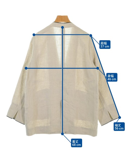 JOURNAL STANDARD relume（ジャーナルスタンダードレリューム）ノーカラージャケット ベージュ サイズ:F レディース/2200669791037