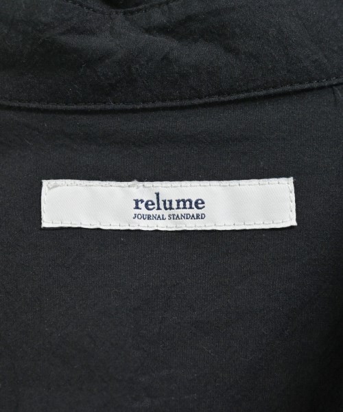 JOURNAL STANDARD relume（ジャーナルスタンダードレリューム）シャツワンピース 黒 サイズ:F レディース/2200672539053