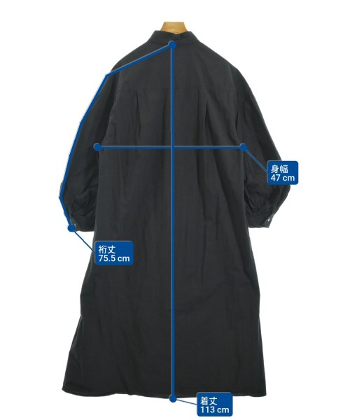 JOURNAL STANDARD relume（ジャーナルスタンダードレリューム）シャツワンピース 黒 サイズ:F レディース/2200672539053