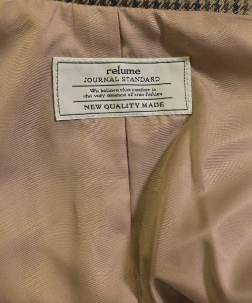JOURNAL STANDARD relume（ジャーナルスタンダードレリューム）ジャケット 茶 サイズ:36(S位) レディース/2200668598019