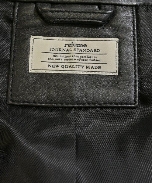JOURNAL STANDARD relume（ジャーナルスタンダードレリューム）ライダース 黒 サイズ:38(M位) レディース/2200673527011