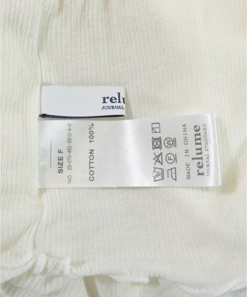 JOURNAL STANDARD relume（ジャーナルスタンダードレリューム）Tシャツ・カットソー 白 サイズ:F レディース/2200670108299