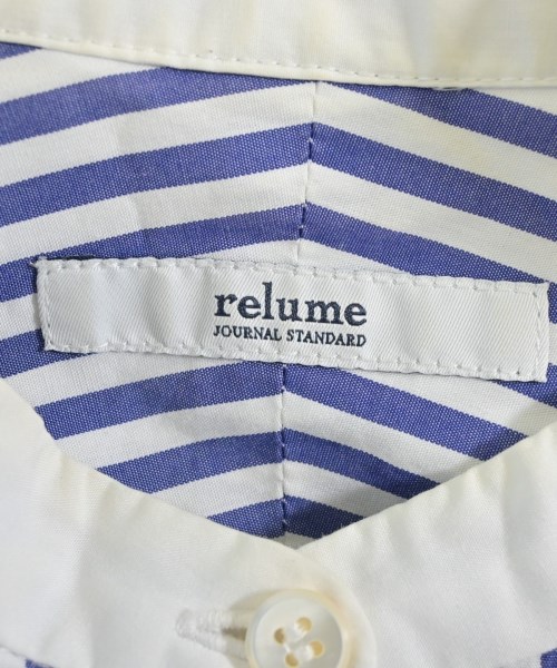 JOURNAL STANDARD relume（ジャーナルスタンダードレリューム）シャツワンピース 青 サイズ:F レディース/2200668893015