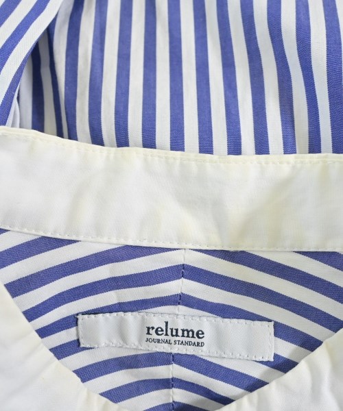 JOURNAL STANDARD relume（ジャーナルスタンダードレリューム）シャツワンピース 青 サイズ:F レディース/2200668893015