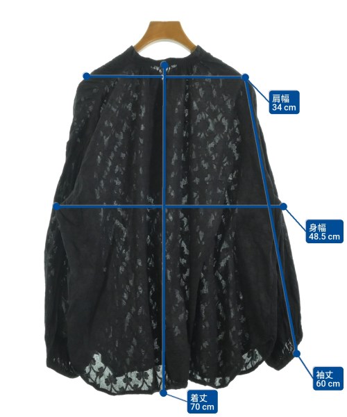 JOURNAL STANDARD relume（ジャーナルスタンダードレリューム）ブラウス 黒 サイズ:F レディース/2200668130066