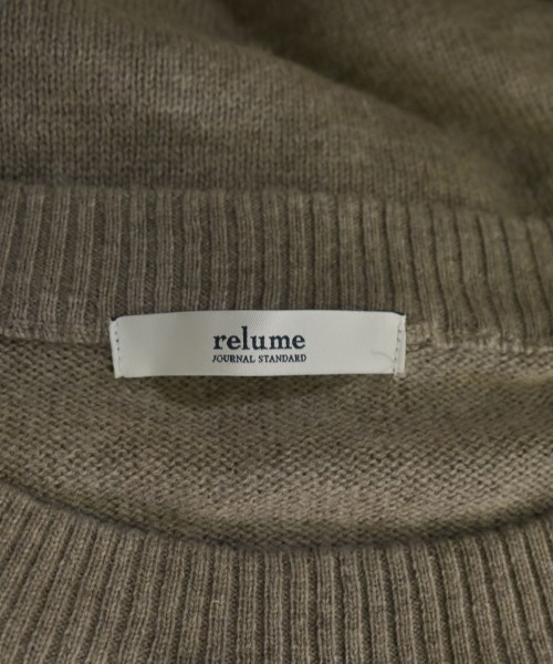 JOURNAL STANDARD relume（ジャーナルスタンダードレリューム）ニット・セーター ベージュ サイズ:F レディース/2200672958052