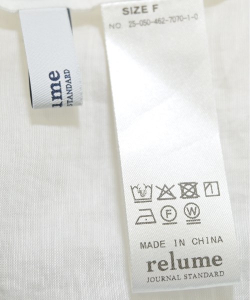 JOURNAL STANDARD relume（ジャーナルスタンダードレリューム）カジュアルシャツ 白 サイズ:F レディース/2200675846103