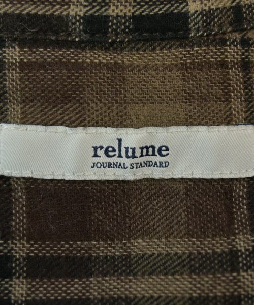 JOURNAL STANDARD relume（ジャーナルスタンダードレリューム）カジュアルシャツ 茶 サイズ:F レディース/2200669415032