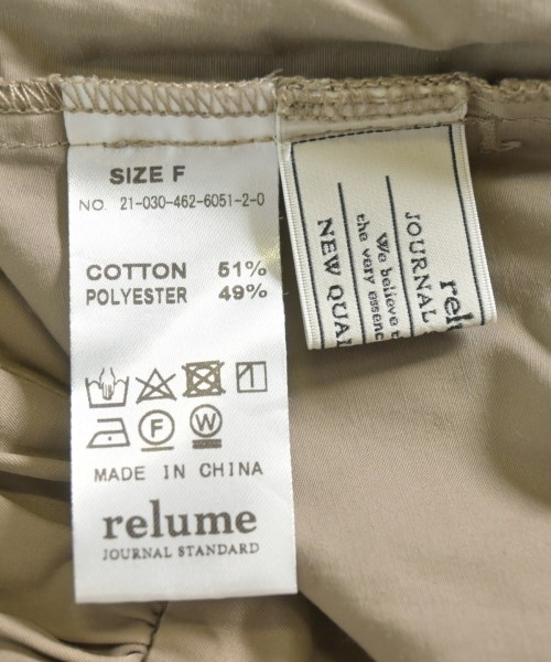 JOURNAL STANDARD relume（ジャーナルスタンダードレリューム）オールインワン/サロペット 茶 サイズ:F レディース/2200672246340