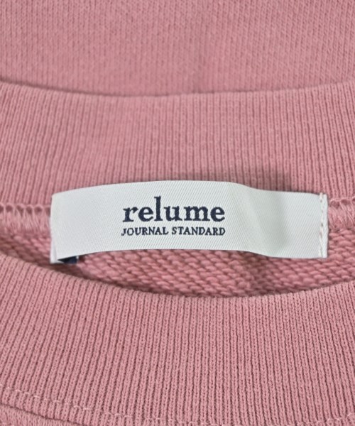 JOURNAL STANDARD relume（ジャーナルスタンダードレリューム）スウェット ピンク サイズ:F レディース/2200672246371