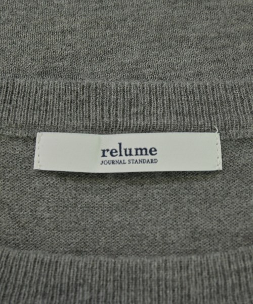 JOURNAL STANDARD relume（ジャーナルスタンダードレリューム）ニット・セーター グレー サイズ:F レディース/2200672786082