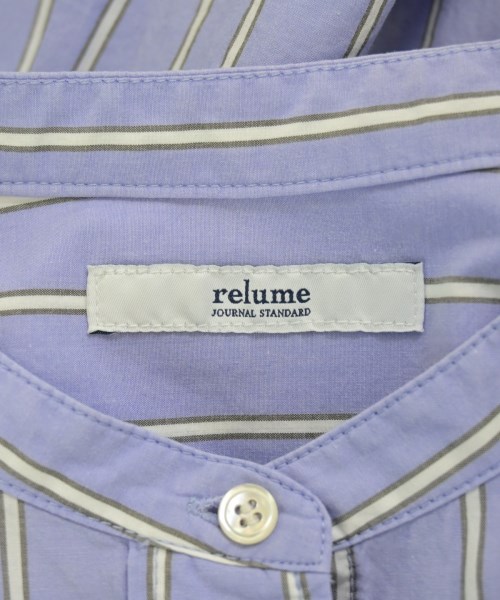 JOURNAL STANDARD relume（ジャーナルスタンダードレリューム）シャツワンピース 青 サイズ:F レディース/2200677879017