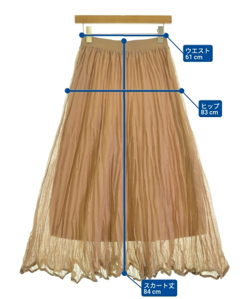 JOURNAL STANDARD relume（ジャーナルスタンダードレリューム）ロング・マキシ丈スカート ベージュ サイズ:F レディース/2200674921092