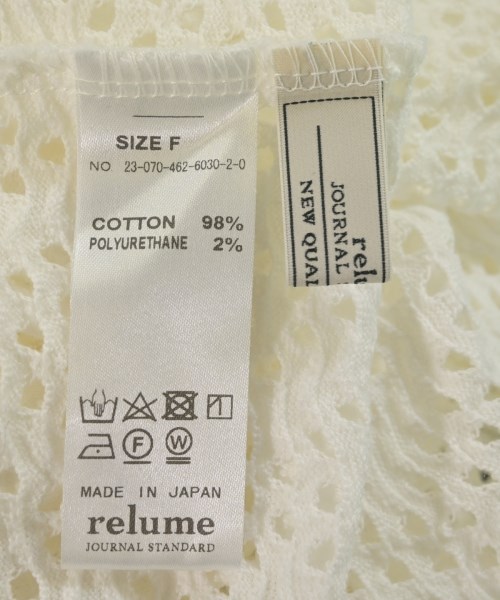 JOURNAL STANDARD relume（ジャーナルスタンダードレリューム）ノースリーブ 白 サイズ:F レディース/2200675491082