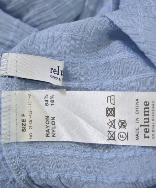JOURNAL STANDARD relume（ジャーナルスタンダードレリューム）ブラウス 青 サイズ:F レディース/2200675938082