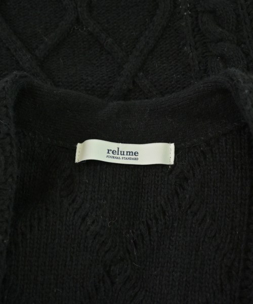 JOURNAL STANDARD relume（ジャーナルスタンダードレリューム）カーディガン 黒 サイズ:F レディース/2200676099010