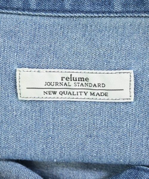 JOURNAL STANDARD relume（ジャーナルスタンダードレリューム）カジュアルシャツ 青 サイズ:F レディース/2200674963436