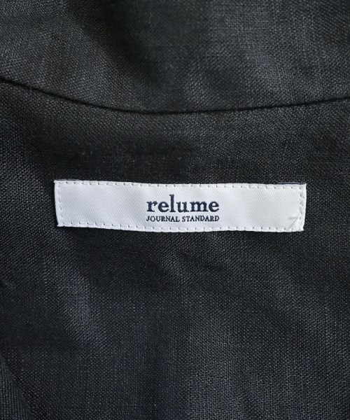 JOURNAL STANDARD relume（ジャーナルスタンダードレリューム）カジュアルシャツ 黒 サイズ:F レディース/2200693650041