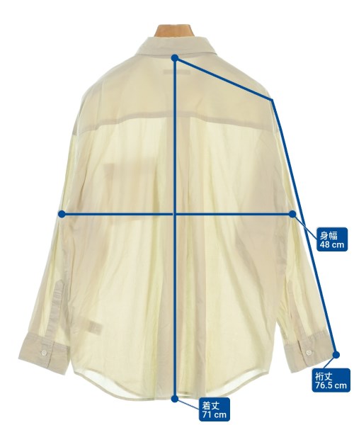JOURNAL STANDARD relume（ジャーナルスタンダードレリューム）カジュアルシャツ ベージュ サイズ:F レディース/2200692786123