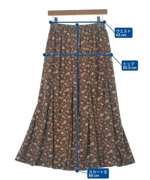 JOURNAL STANDARD relume（ジャーナルスタンダードレリューム）ロング・マキシ丈スカート 茶 サイズ:F レディース/2200691359069