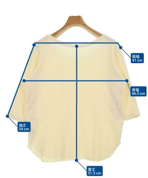 JOURNAL STANDARD relume（ジャーナルスタンダードレリューム）Tシャツ・カットソー 黄 サイズ:F レディース/2200681028104