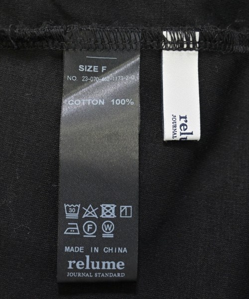 JOURNAL STANDARD relume（ジャーナルスタンダードレリューム）Tシャツ・カットソー 黒 サイズ:F レディース/2200692955031