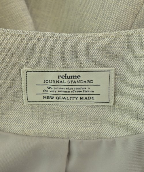 JOURNAL STANDARD relume（ジャーナルスタンダードレリューム）ノーカラージャケット グレー サイズ:36(S位) レディース/2200694089062