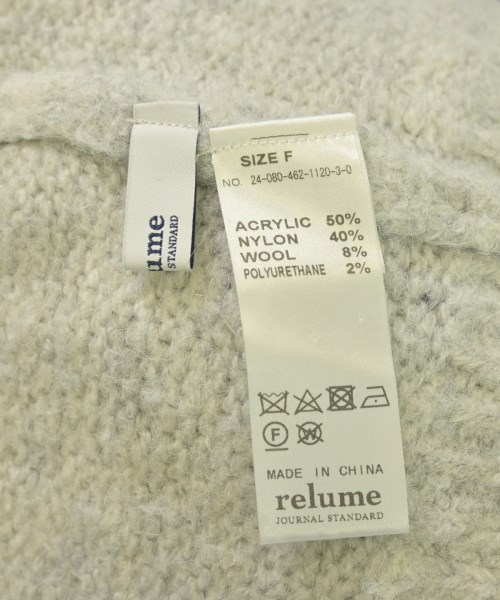 JOURNAL STANDARD relume（ジャーナルスタンダードレリューム）ニット・セーター グレー サイズ:F レディース/2200694749041