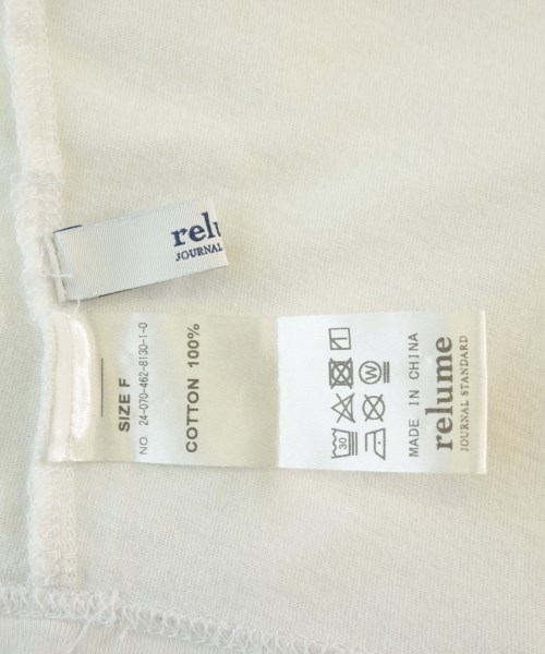 JOURNAL STANDARD relume（ジャーナルスタンダードレリューム）Tシャツ・カットソー 白 サイズ:F レディース/2200695977047