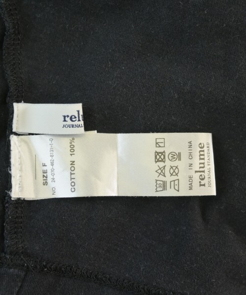 JOURNAL STANDARD relume（ジャーナルスタンダードレリューム）Tシャツ・カットソー 黒 サイズ:F レディース/2200695977061