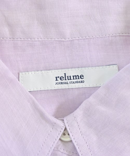JOURNAL STANDARD relume（ジャーナルスタンダードレリューム）カジュアルシャツ 紫 サイズ:F レディース/2200699423120