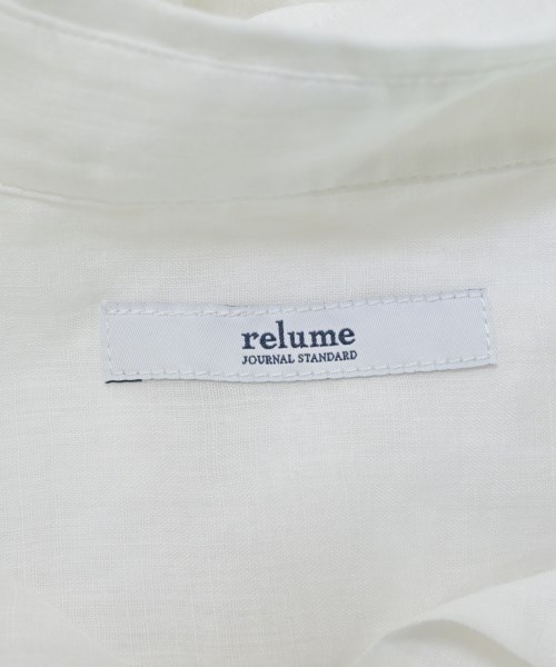 JOURNAL STANDARD relume（ジャーナルスタンダードレリューム）カジュアルシャツ 白 サイズ:F レディース/2200699423137